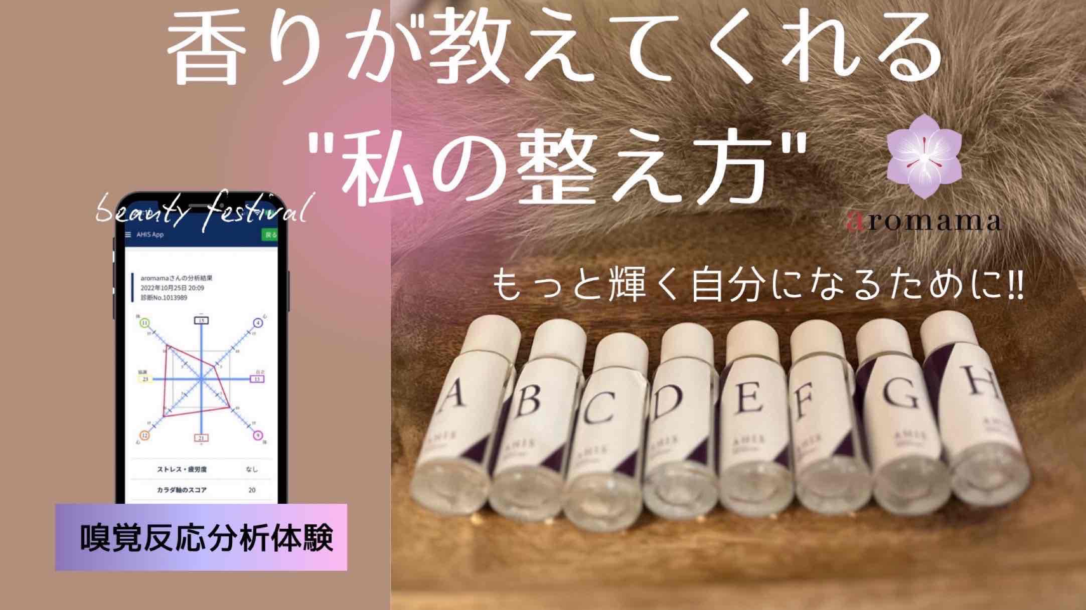 嗅覚反応分析のブースを説明するイメージ