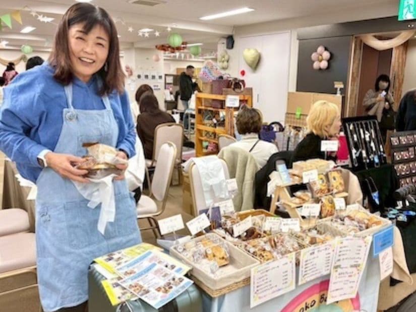 武蔵野美女フェスでビーガン用のパンを販売しているブース画像