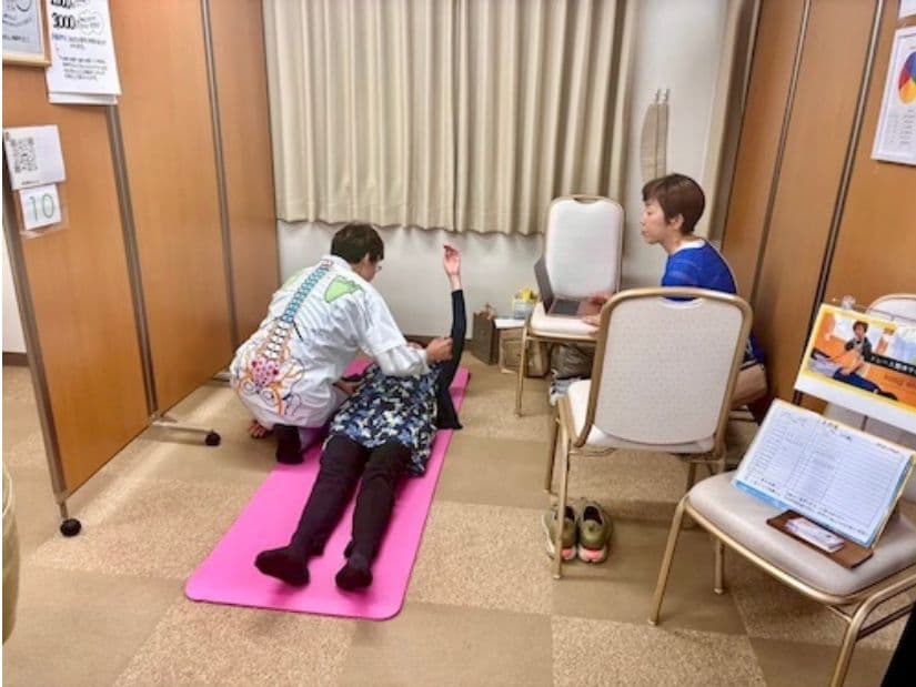 武蔵野 美女フェスでの整体ブースの画像